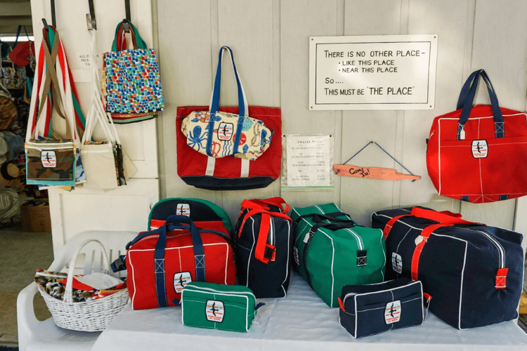 Shopping on the water at ‘Albury’s Sail Shop’ Marsh Harbour