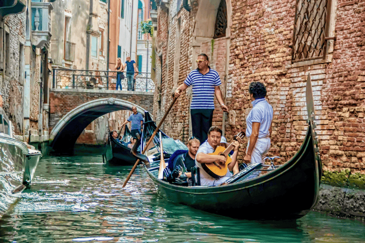Gondola ride, Venice, Italy