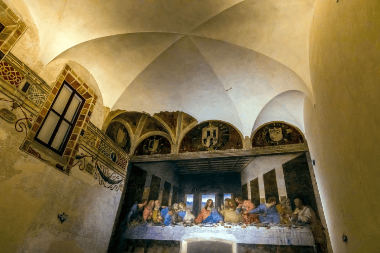 Leonardo da Vinci's Last Supper (Cenacolo Vinciano), Milan, Italy