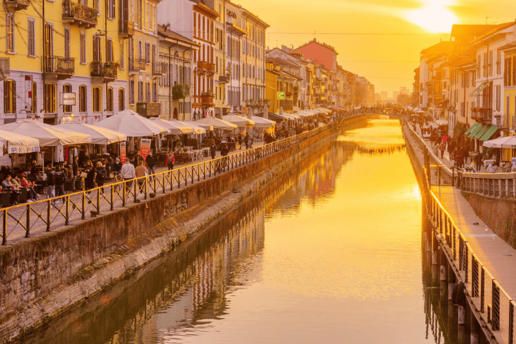 Navigli District, Milan, Italy
