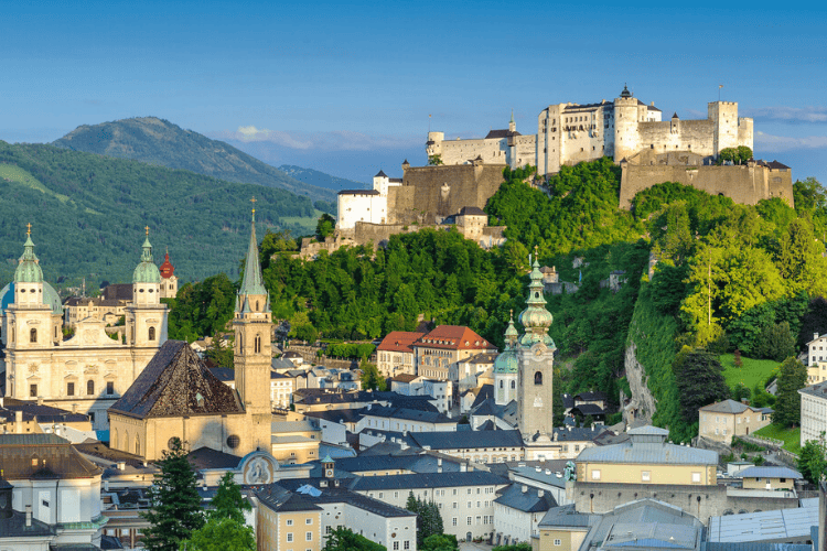 Historic Old Town Salzburg, Austria