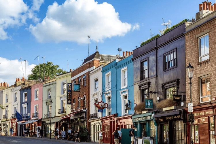 Notting Hill Shopping, London UK