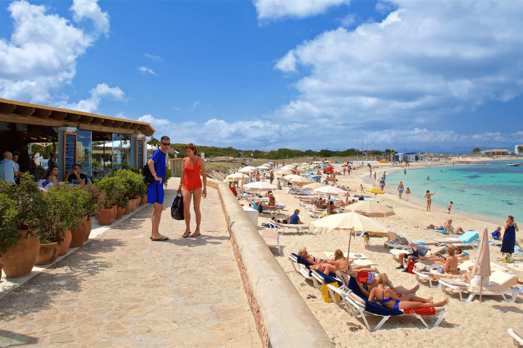 Es Pujols Beach, Ibiza