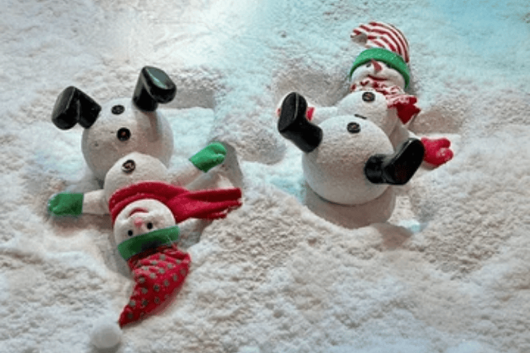 Sleighing, Snow Angels & Snowman, Lapland
