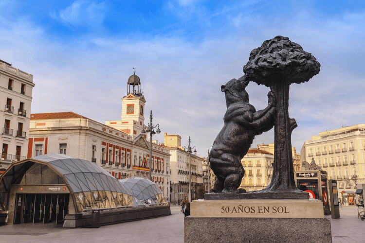 The Puerta del Sol, Madrid, Spain