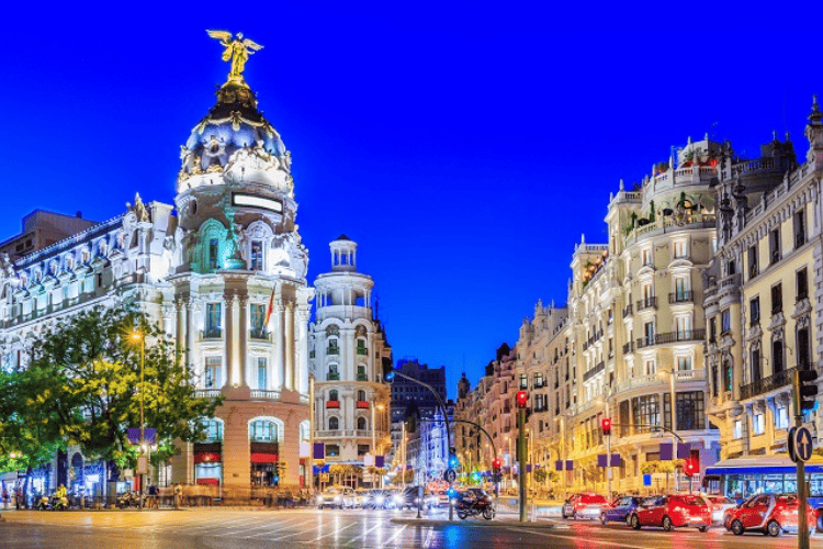 Shopping at Calle Gran Vía - 'Spanish Broadway', Madrid, Spain