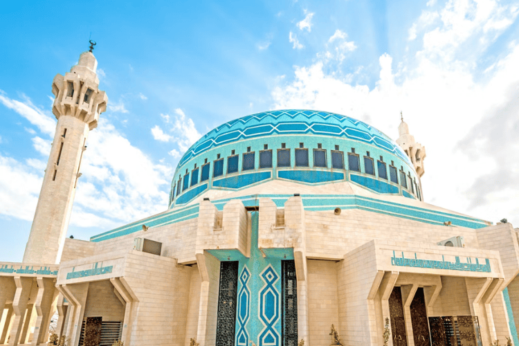 King Abdullah Blue Mosque, Amman, Jordan