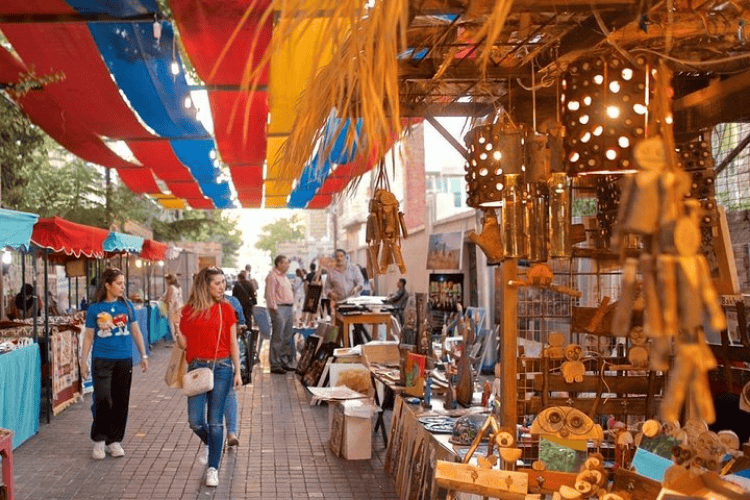 Rainbow Street (or Jabal Amman) and Souks, Amman, Jordan