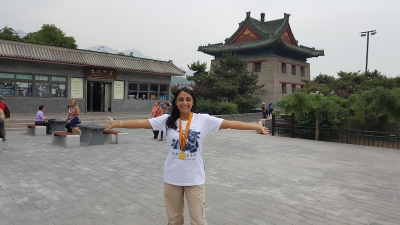 I climbed the Great wall of China