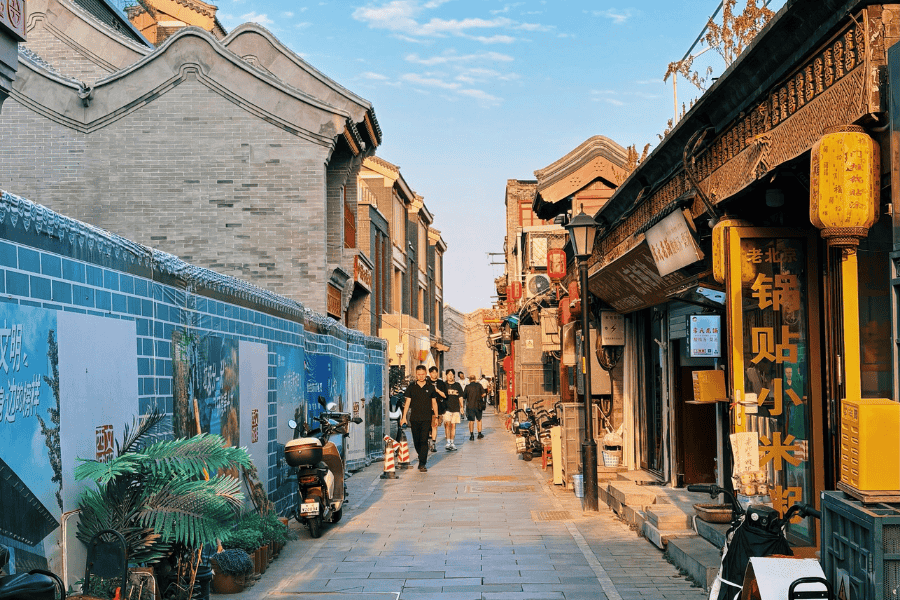 Charming Hutong Street in Beijing, China
