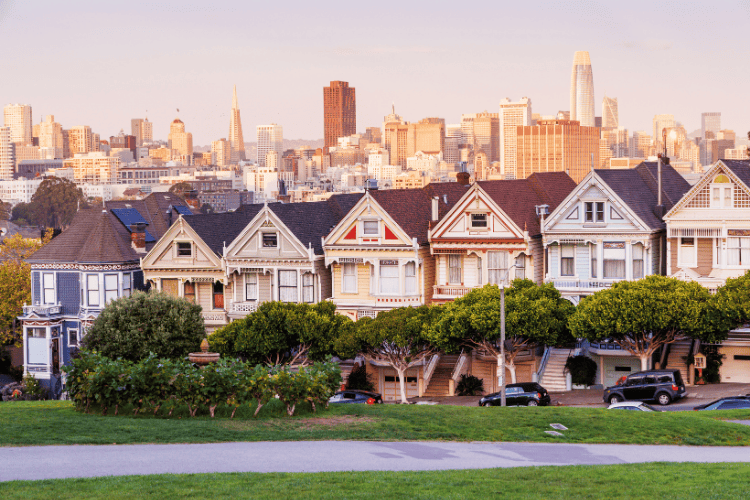 Painted Ladies Victorian houses, San Francisco
