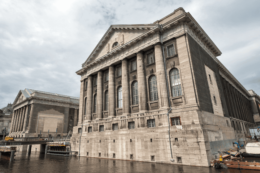 Facade of the Pergammon museum in Berlin