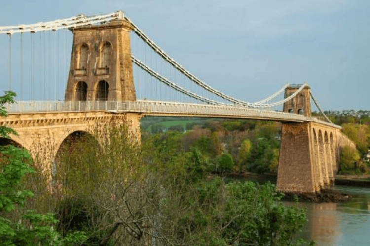 The Menai Suspension Bridge, Anglesey, North-West Wales