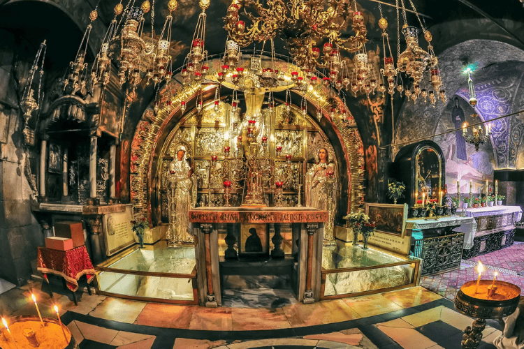 Church of the Holy Sepulchre (where Jesus was crucified), Jerusalem, Israel