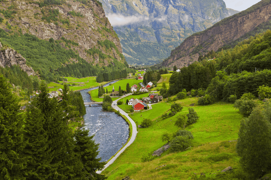 Village in Flam - Norway