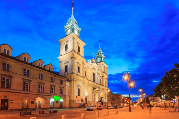 The Royal Route in Warsaw Poland