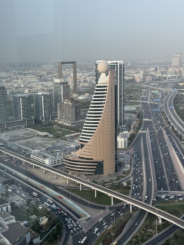Sheraton Grand Hotel, Dubai Sheik Zayed road view