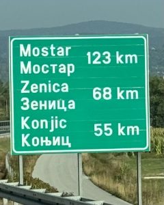 Mostar Sign